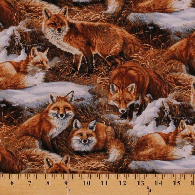 Cotton Elkmont Ridge Packed Elk Animals Cotton Fabric Print by the Yard D463.07