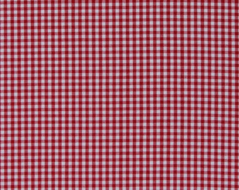 Cotton Carolina Gingham 1/8" Crimson Checks Checkered Patterned Red Cotton Fabric Print by the Yard (P-5689-19-CRIMSON) D140.11