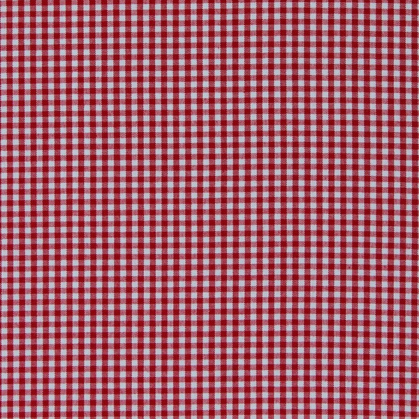 Coton Carolina Gingham 1/8 « Crimson Checks Checkered Patterned Red Cotton Fabric Print per yard (P-5689-19-CRIMSON) D140.11