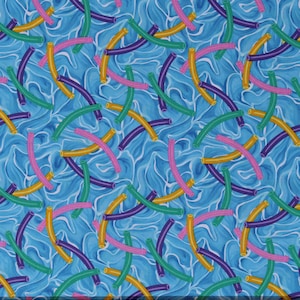 Cotton Pool Party Pool Noodles Water Summer Sun Cotton Fabric Print by the Yard (1009-70) D784.70