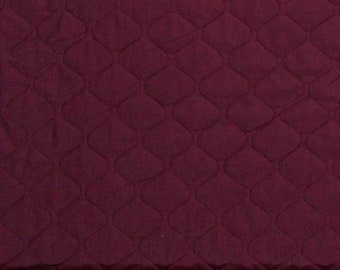 Single-Face Quilted Burgundy Wine 43" Wide Poly Cotton Blend Fabric by the Yard (262-2011) D270.20