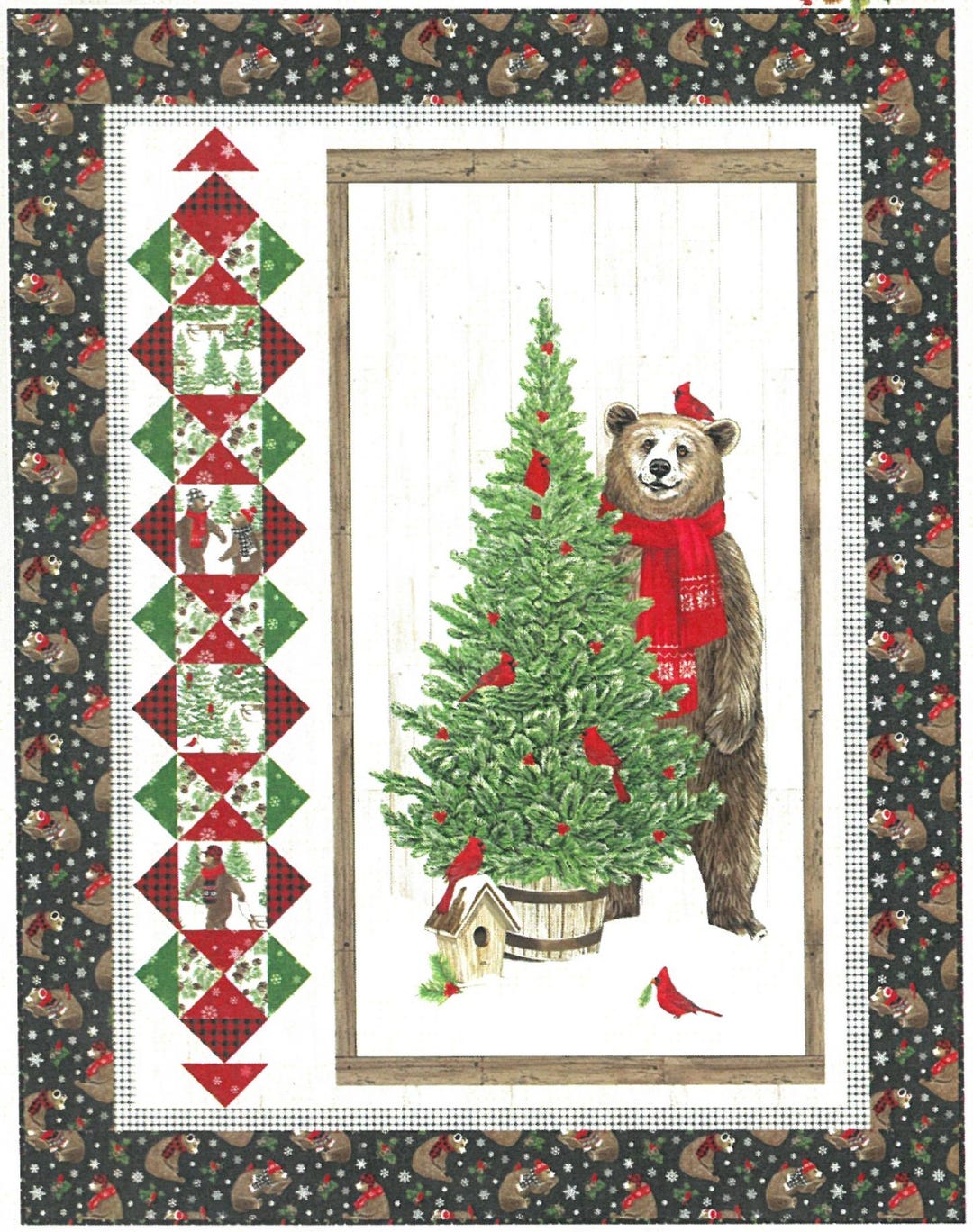 Quilt Kit - Family Album Beary Merry Christmas 42" X 54" Finished Size ...