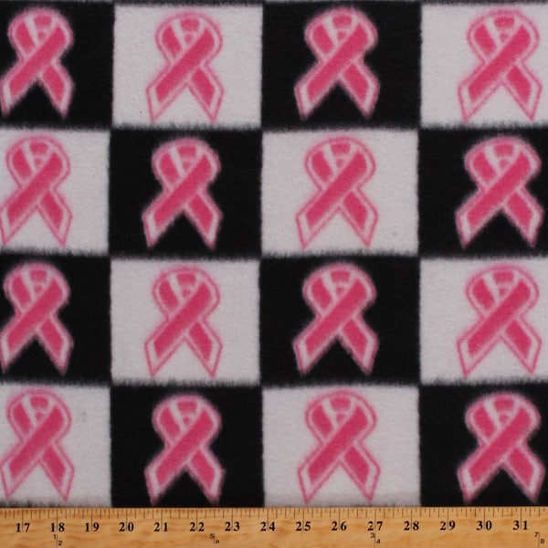 Pink Ribbon Fleece Etsy