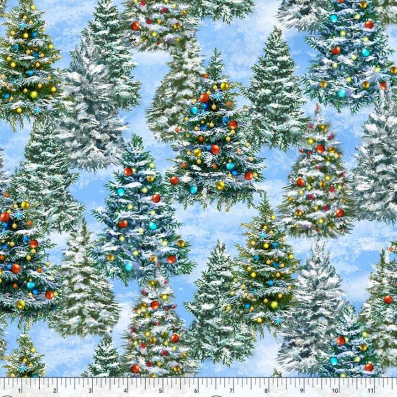 Calico Tree Fabric Puff Christmas Tree - Etsy