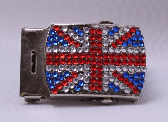 Union Jack British Flag Rhinestone-look Military Style  display picture 1