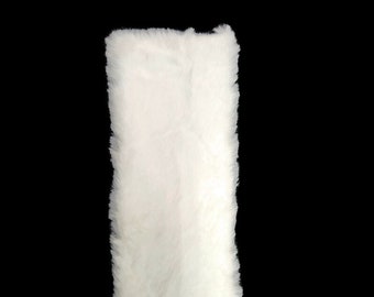 Fur Trim - 4" Wide White Fur Trims Faux Fake Fur Trimming By the Yard M403.32