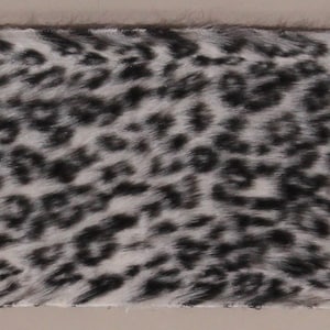 Leopard Fur Trim - 4&quot; Wide Leopard Animal Print Apparel and Craft Fur Trims Trimming By the Yard M407.04 (2404O-4N-Leopard) M407.04