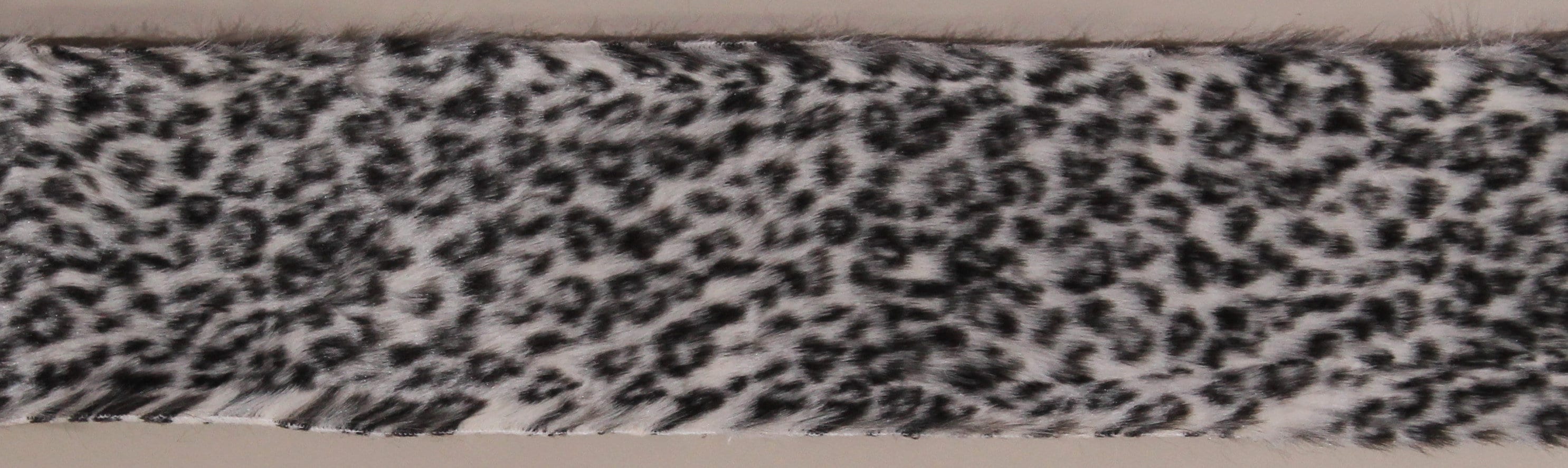 Leopard Fur Trim - 4" Wide Leopard Animal Print Apparel and Craft Fur Trims Trimming By the Yard M407.04 (2404O-4N-Leopard) M407.04