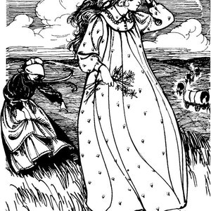 Folkwear-prairiejurk #201 - 1800&#39;s japon geklede schort American Out West reproductie naaipatroon (alleen patroon) folkwear201