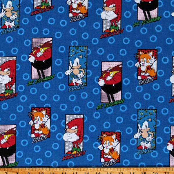 Sonic Characters Fabric - Etsy