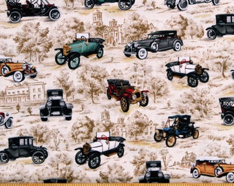 Cars Print Fabric | Etsy