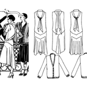 Folkwear #237 Tango Dress Dancing 1920s Dancer Sewing Pattern (Pattern Only)