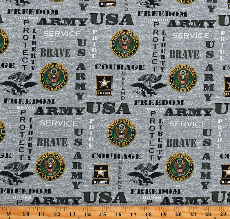 Cotton United States Army U.S.A Army USA Military Prints Army Logo ...