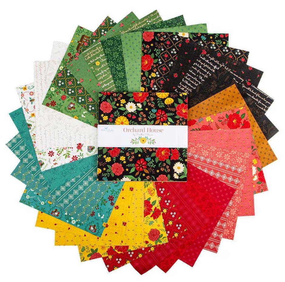 10" Layer Cake Squares - Orchard House Heather Peterson Riley Blake ...