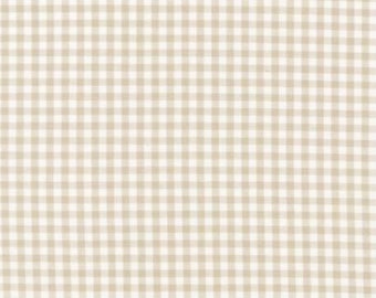 Cotton Carolina Gingham 1/8" Checks Checkered Plaid Patterned Sand Cotton Fabric Print by the Yard (P-5689-153SAND) D161.25