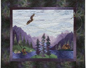Quilt Kit Calling Me Home Hidden Lake Block 1 McKenna Ryan Hoffman 29.5" x 25.5" Finished Size Quilts Quilting Kit - Sold by the Kit M219.02