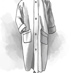 Folkwear Basics Collection Overcoat Cappotto invernale Modello di cucito (solo modello) folkbasicsovercoat