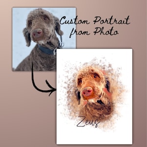 Retrato digital personalizado de mascota a partir de una foto