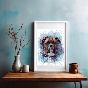 Custom Digital Pet Portrait From Photo