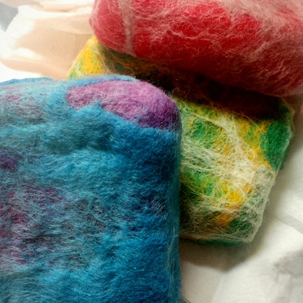 Felted Soap in Your Choice of 21 Scents - One Bar - Comes Gift Wrapped - Unique for Bridesmaids or Housewarming Gift, or keep it in the shop