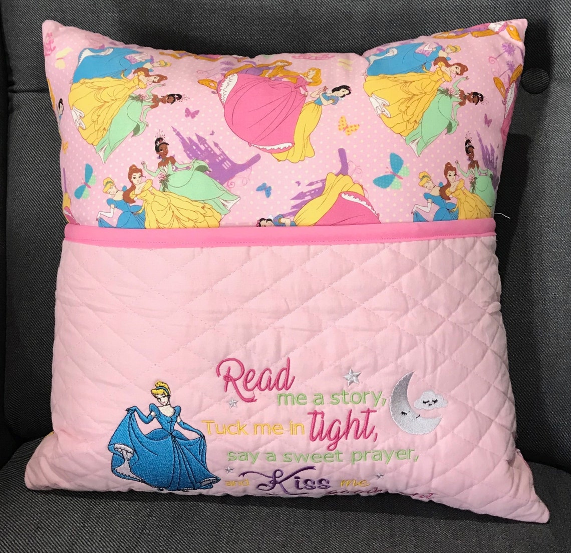 Reading Pillow Frozen Pillow Princesses Pillow Kids Gifts Etsy