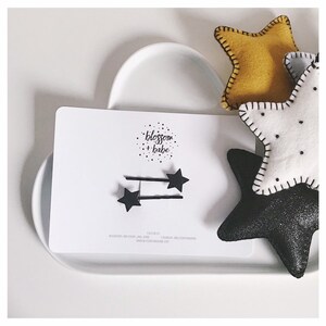 Glitter &#39;Star slides&#39; Twin pack hair grips