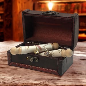 Message Scrolls, Parchment, Handmade Paper, Owl Post, handwritten secret message, D&D role play, love letter, wedding vows, Valentine