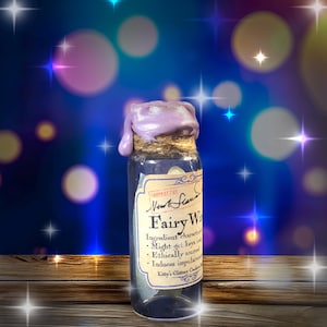Bottiglia di pozione Ali di Fata: accessorio di scena per maghi e streghe di D&D