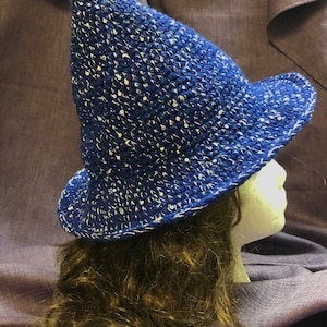 Pixie Hat OOAK - elf, witchy, gnome, fantasy gamer, wizard, fae hat, Fairy, cottagecore, fairycore, dark academia, goblincore, crochet