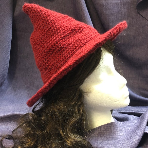 Red Pointy Hat Etsy