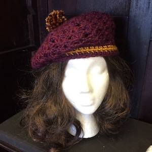 Wizard House Hat - knit hat, crochet, school of witchcraft and wizardry, gift, lion, raven, snake, badger