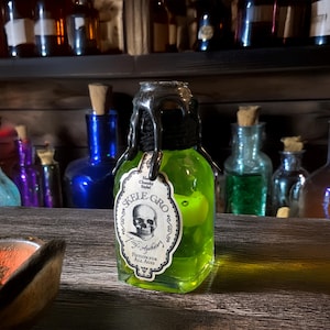 Skeli-Grow potion bottle - Halloween prop cosplay wizard witch Decorative Fantasy Witch Wizarding magical bone grow potions master