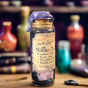 Nifler Treats Potion Ingredient bottles - Halloween prop cosplay wizard witch Decorative Fantasy Witch Wizarding D&D Accessory magical
