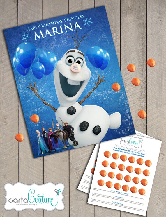 items similar to diy personalized disneys frozen pin the