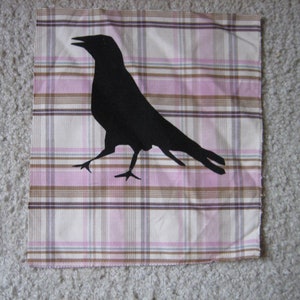 Crow/Raven patch 9&quot; x 8&quot;