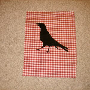 Crow/Raven patch 12&quot; x 8.75&quot;