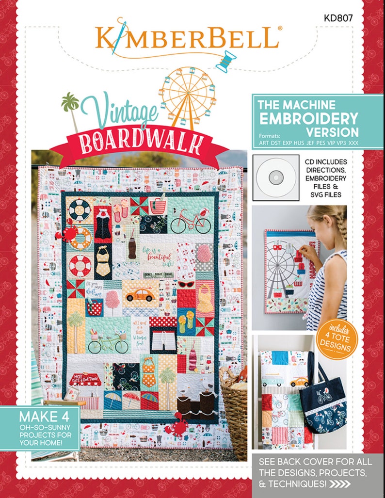 Vintage Boardwalk Quilt Kit Kimberbell Designs Quilt Kit Etsy