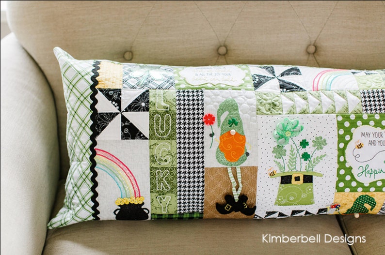 Bench Pillow Kimberbell Designs Gnome Bench Pillow Etsy