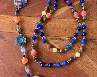Our Lady Untier of Knots Rosary Georgia O'Keefe Inspired