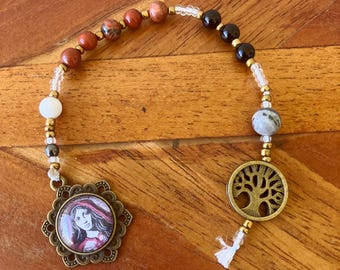 Mary Magdalene Devotional mini Chaplet gemstone beads