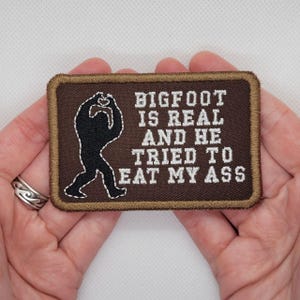 Bigfoot is Real - Embroidered Iron-On Patch