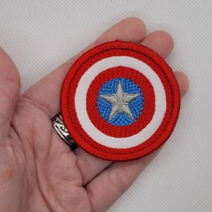Captain America Shield - Embroidered Iron-On Patch