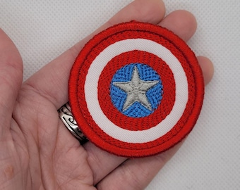Captain America Shield - Embroidered Iron-On Patch