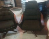 Beautiful Pair of Adrian Pearsall for Craft Associates His and Hers Lounge chairs