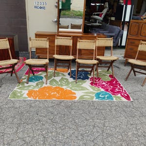 Set of 6 Hans Wegner STYLE Rope Folding Chairs 画像 1