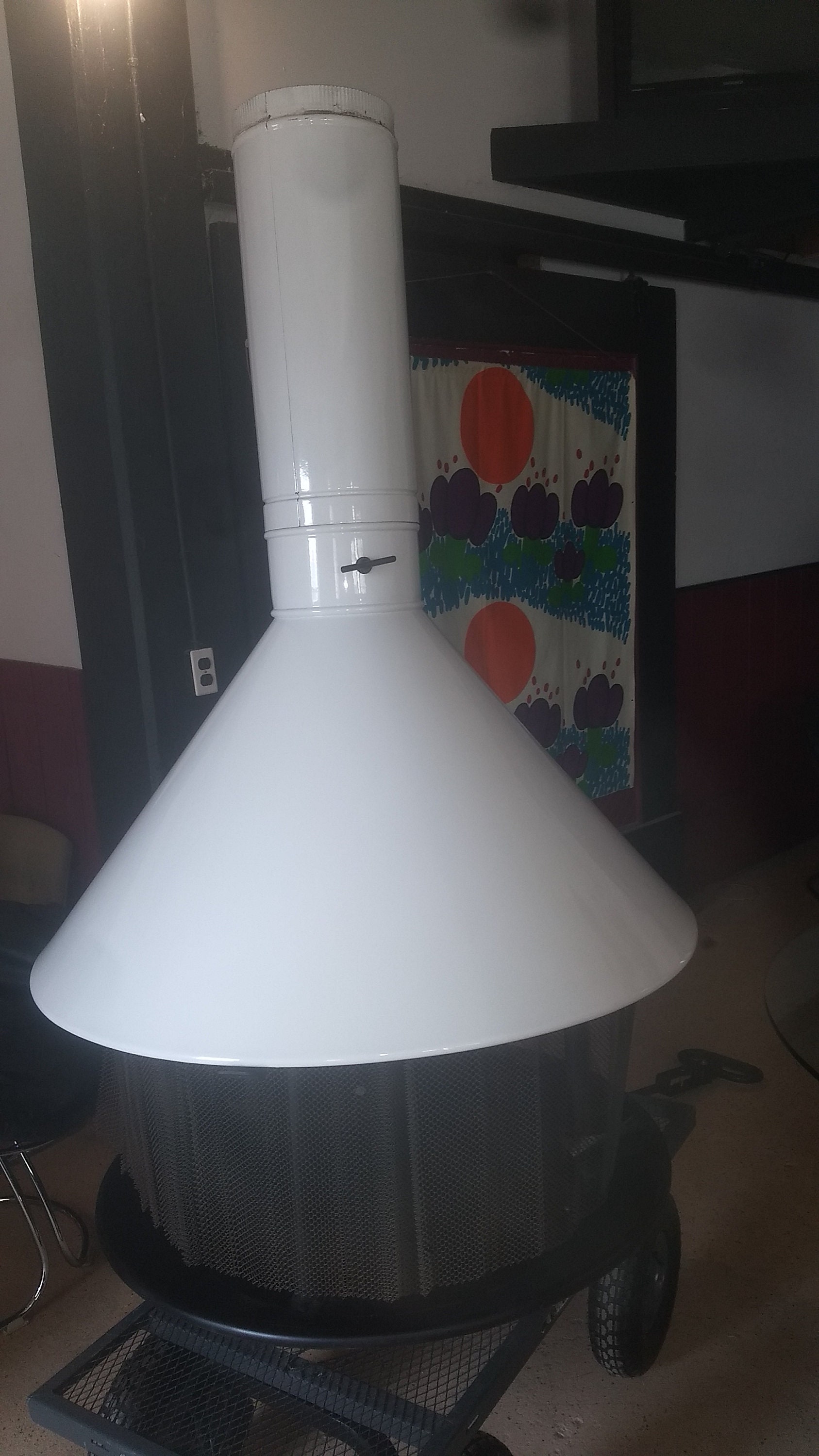 Mcm Rare Hanging Malm Gas Fireplace Etsy