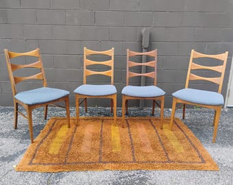 Set of 4 Lane Rhythm Cats Eye Side Chairs