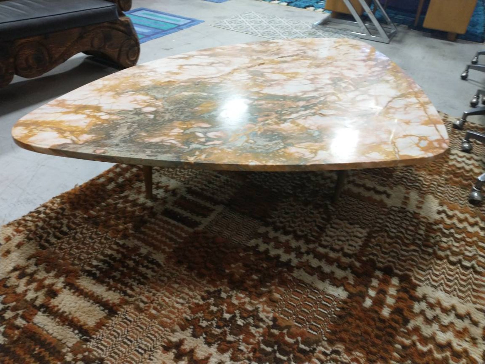 STUNNING Rose Pink Marble Coffee Table Etsy