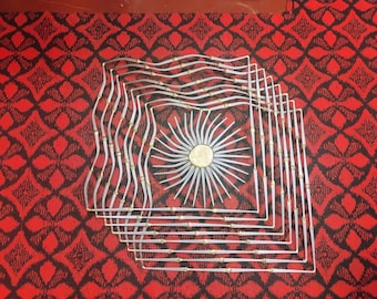 Sun In My Window Brutalist Nail Sculpture Metal
