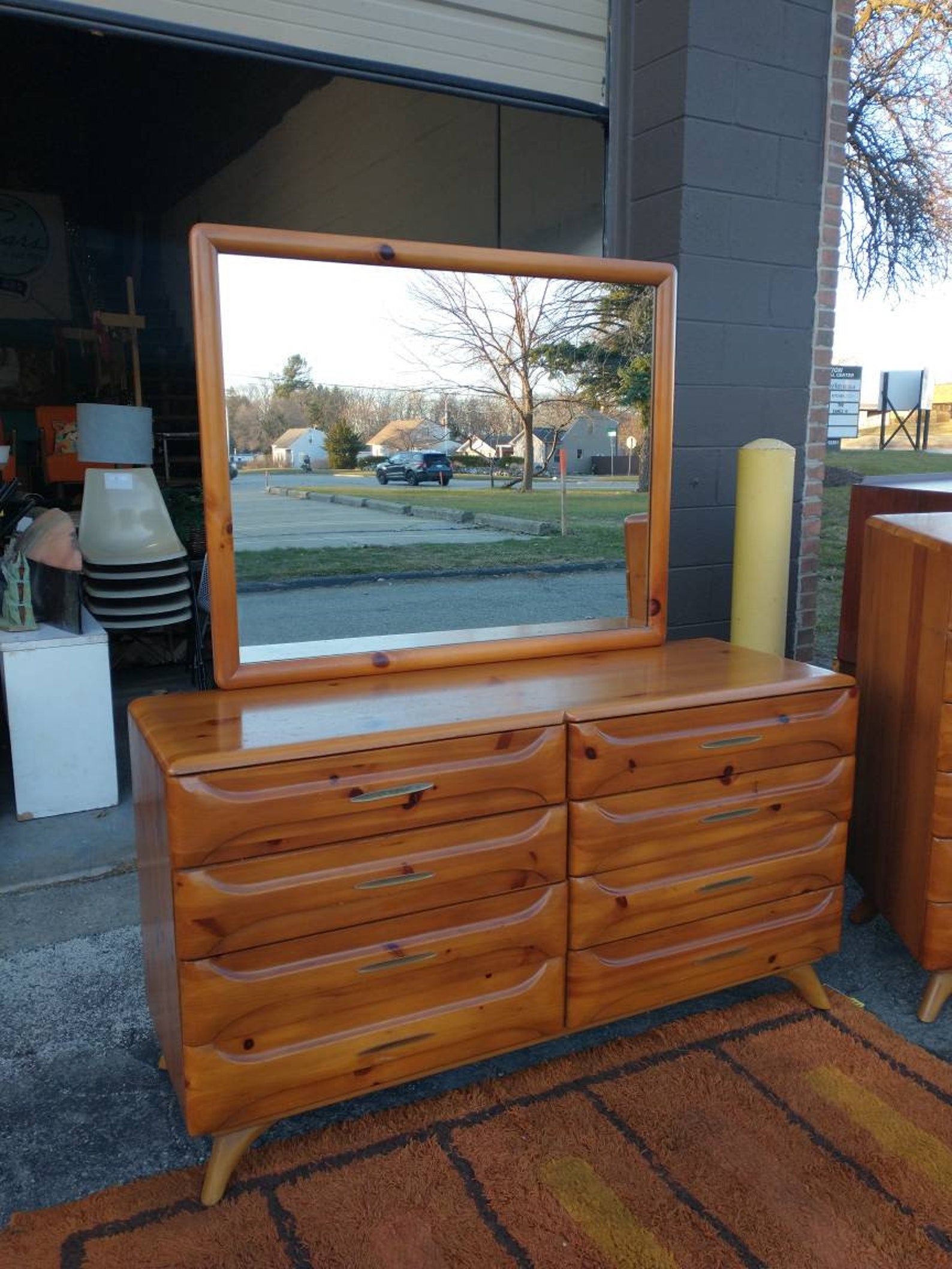 1950s 6 Piece Sculpted Pine Bedroom Set by Franklin Shockey Etsy